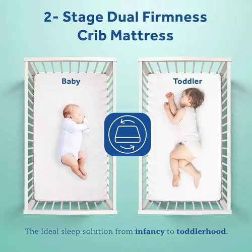 Sealy Premier Posture 2-Stage Dual Sided Crib and Toddler Mattress: Hypoallergenic, Waterproof Cover, Firm, Innerspring