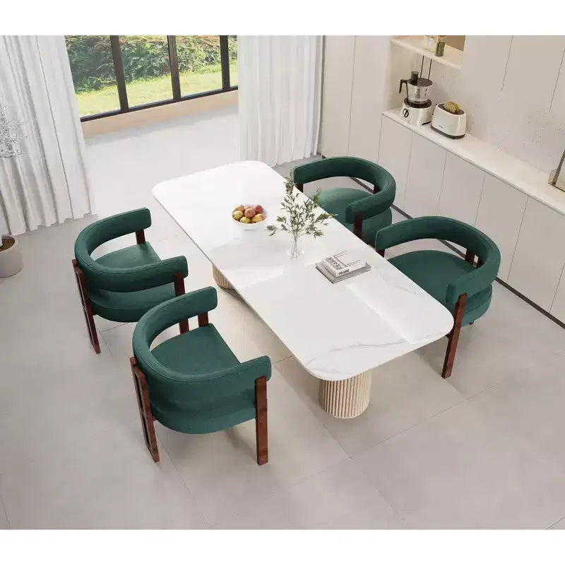 MAYEERTY 31.5 Round Minimalist Bar Table, MDF Top with Acrylic Base & Metal Footrest, 39.37 Height Bistro Table for Small Spaces