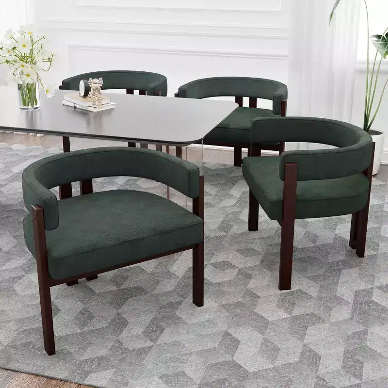MAYEERTY 31.5 Round Minimalist Bar Table, MDF Top with Acrylic Base & Metal Footrest, 39.37 Height Bistro Table for Small Spaces